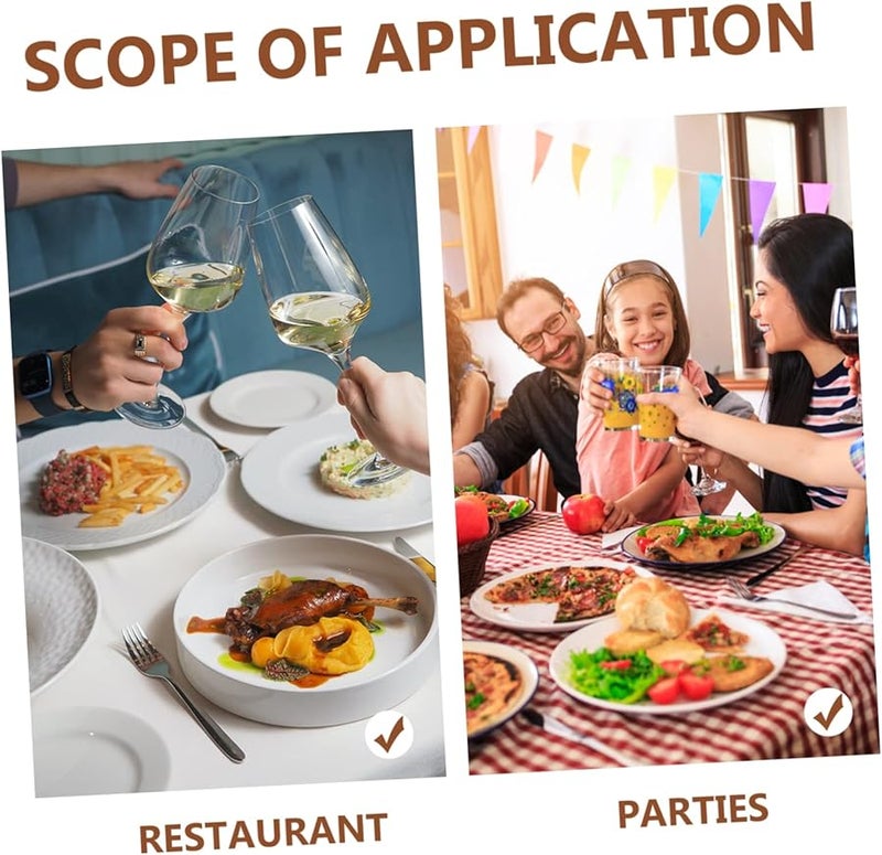 NOLITOY 100 قطعة مناديل بيضاء قابلة للتخلص لحفلات الزفاف والولائم والحفلات والاستخدام المنزلي - Image 3